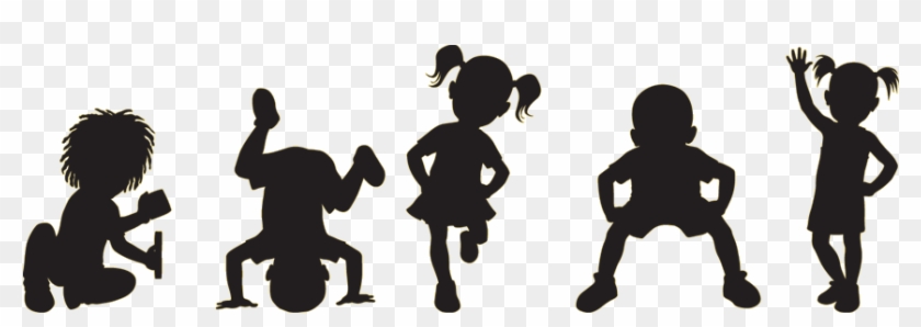 Playful Children Silhouette Clipart - Free PNG for Education & Design