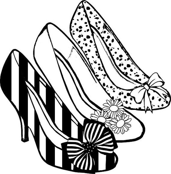 womens shoes clip art