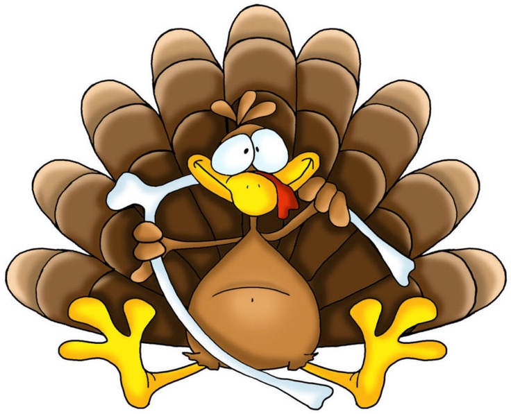 Funny Thanksgiving Turkey Cartoon - Free Clipart for Holiday Content