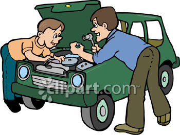 dad car and work clipart