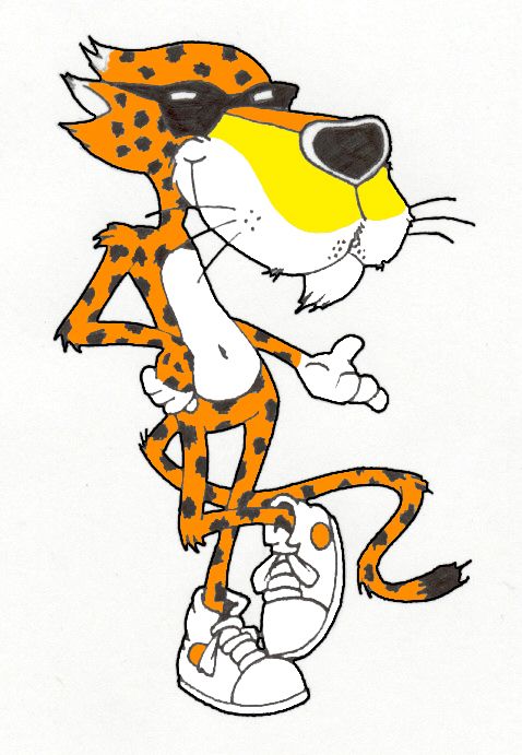 Cool Cheetah Cartoon Character - Fun & Playful Illustration