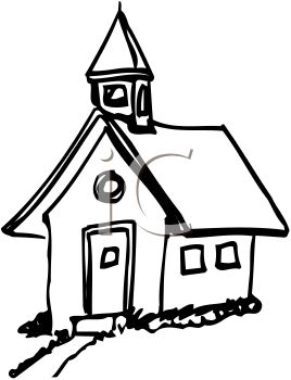 Small Church Illustration - Free Clip Art for Religious or Educational Use