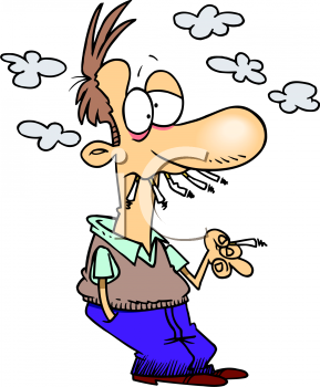 person smokings - Clip Art Library