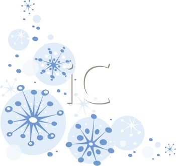 Winter Snowflake Pattern Background - Free Decorative Clipart