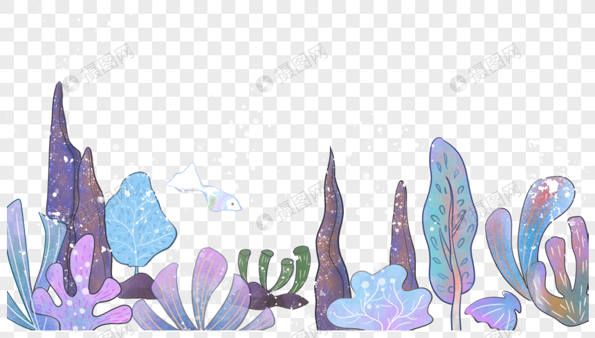 Dreamy Underwater Illustration - Free Clipart for Marine Themes