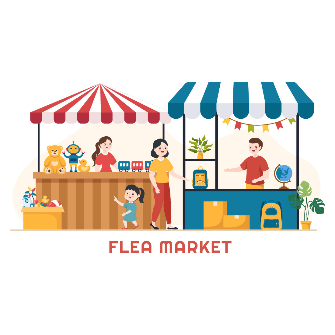 Flea Market Stock Illustrations – 3,768 Flea Market Stock - Clip Art ...