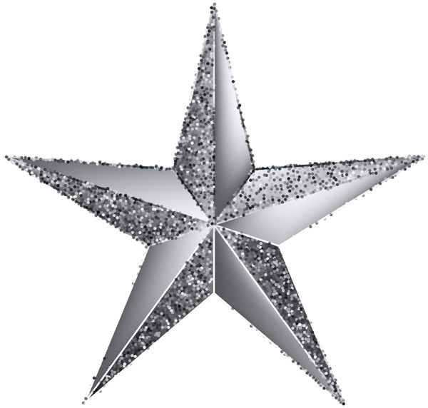silver stars - Clip Art Library