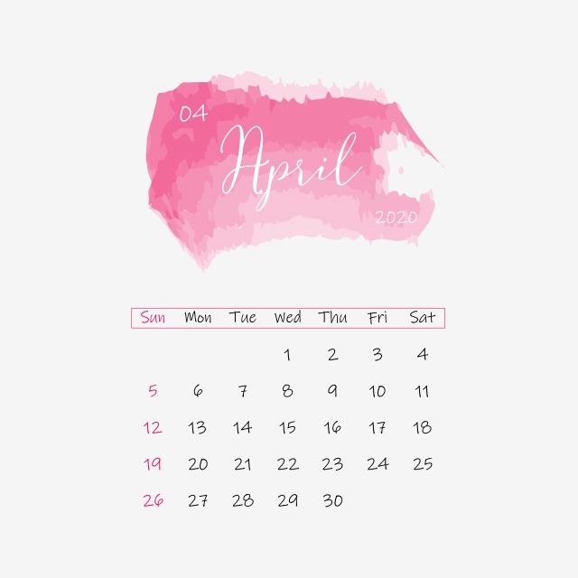 Calendar Clipart monthly desk calendar april white clipart Clip Art