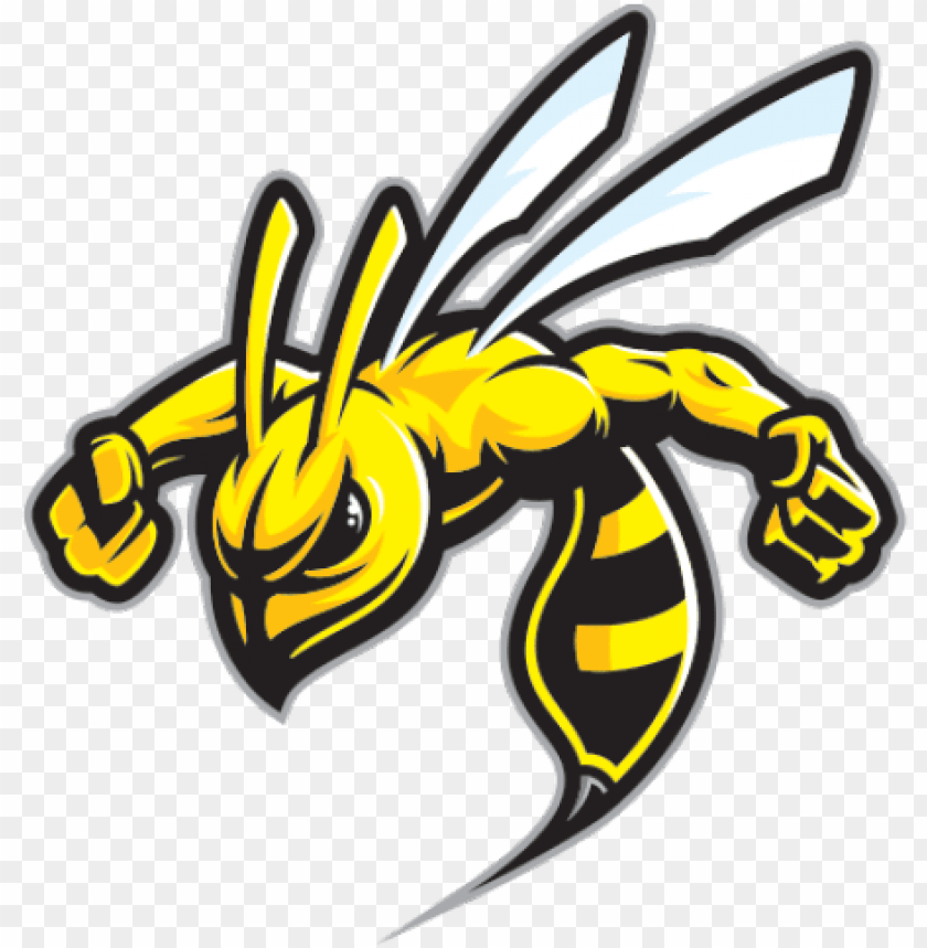 Wasp Mascot Logo - Bold & Aggressive Sports Team Emblem
