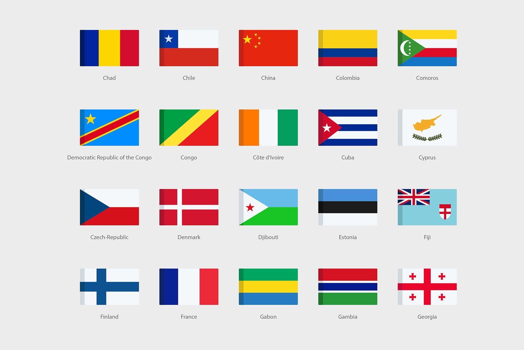 country flags - Clip Art Library