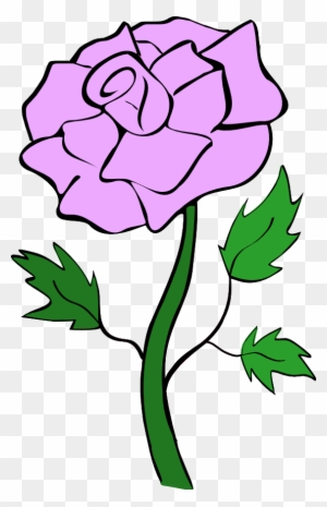 Purple Rose Illustration - Free Clipart for Creative Projects