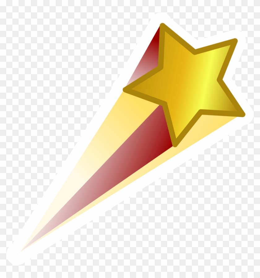 Shooting Star Icon - Gold Star with Trail for Awards and Celebrations
