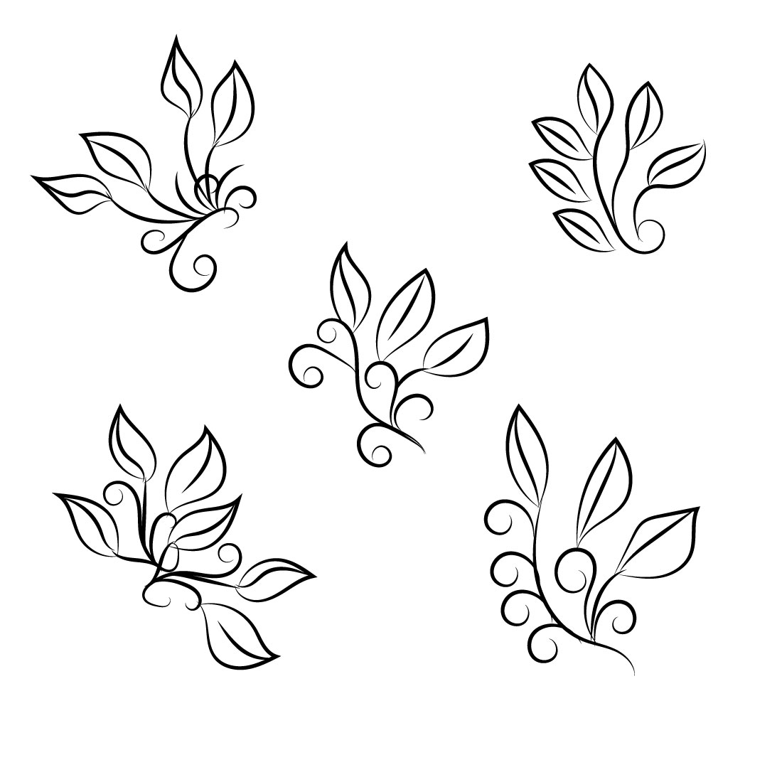 Leaf Embellishments Clip Art Library