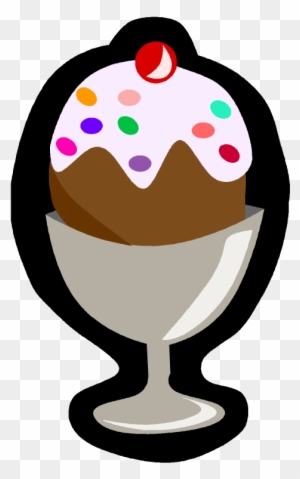 Chocolate Ice Cream Sundae - Classic Dessert Illustration