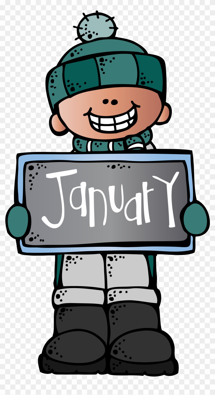 January Cute Clip Art Calendar 2025 