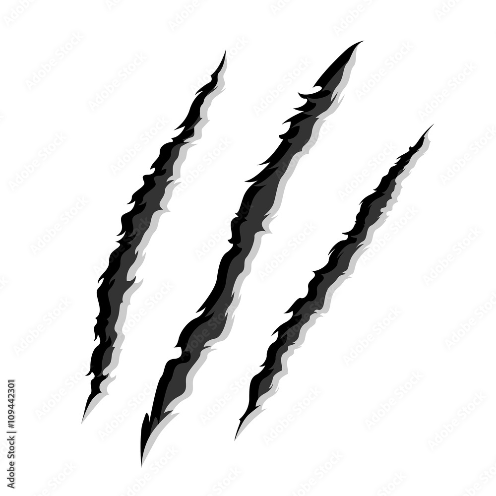 claw marks - Clip Art Library