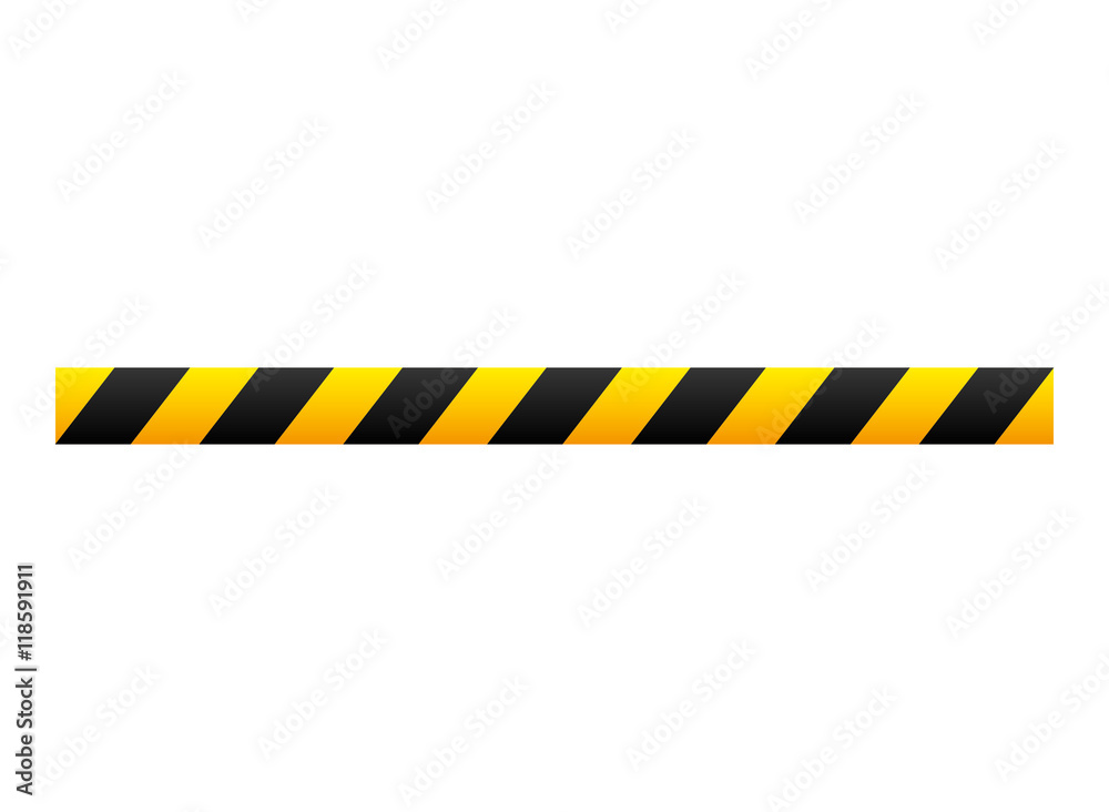 Black and Yellow Caution Tape Vector Image - High-Resolution Safety Graphic