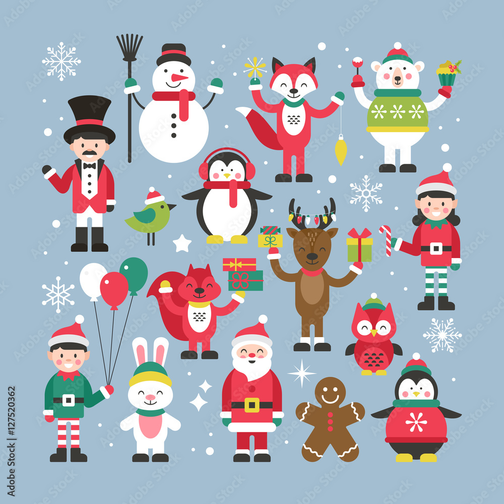 christmas characters - Clip Art Library