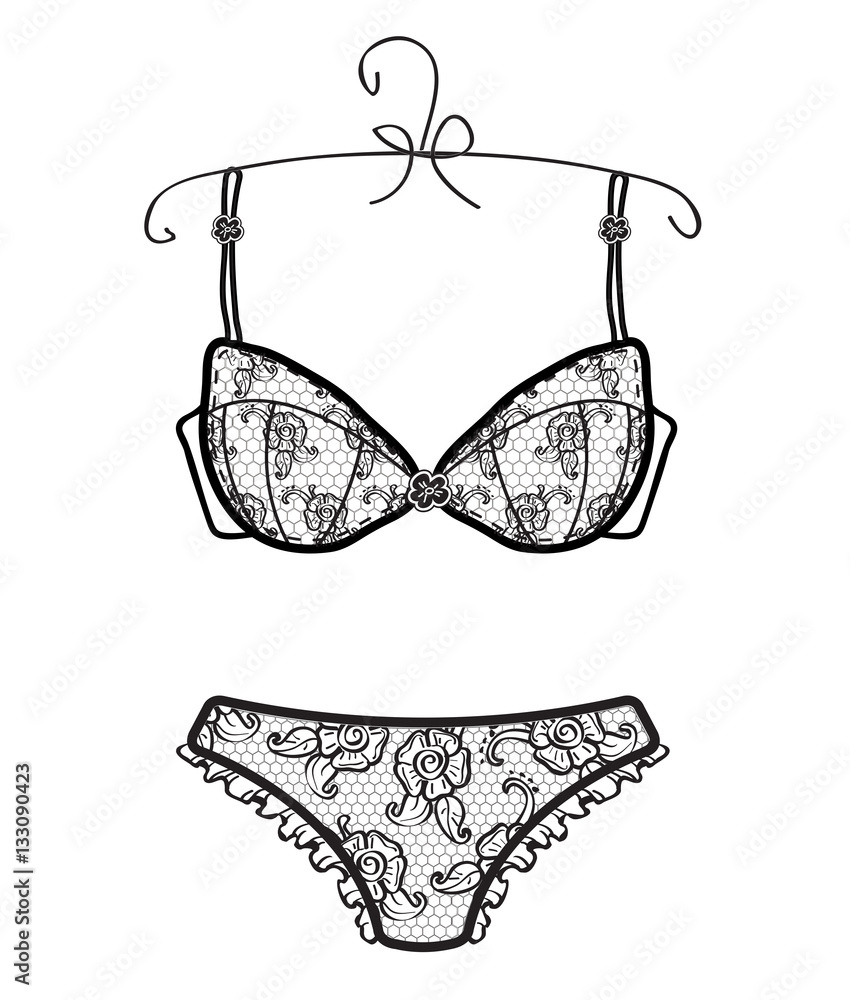 Premium Vector  Vector doodle illustration of women underwear
