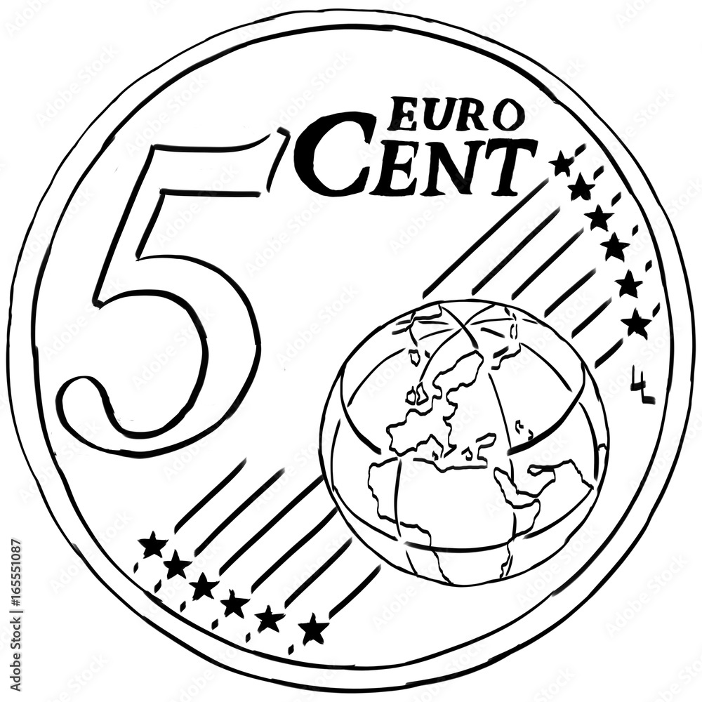 Five Cents Clip Art