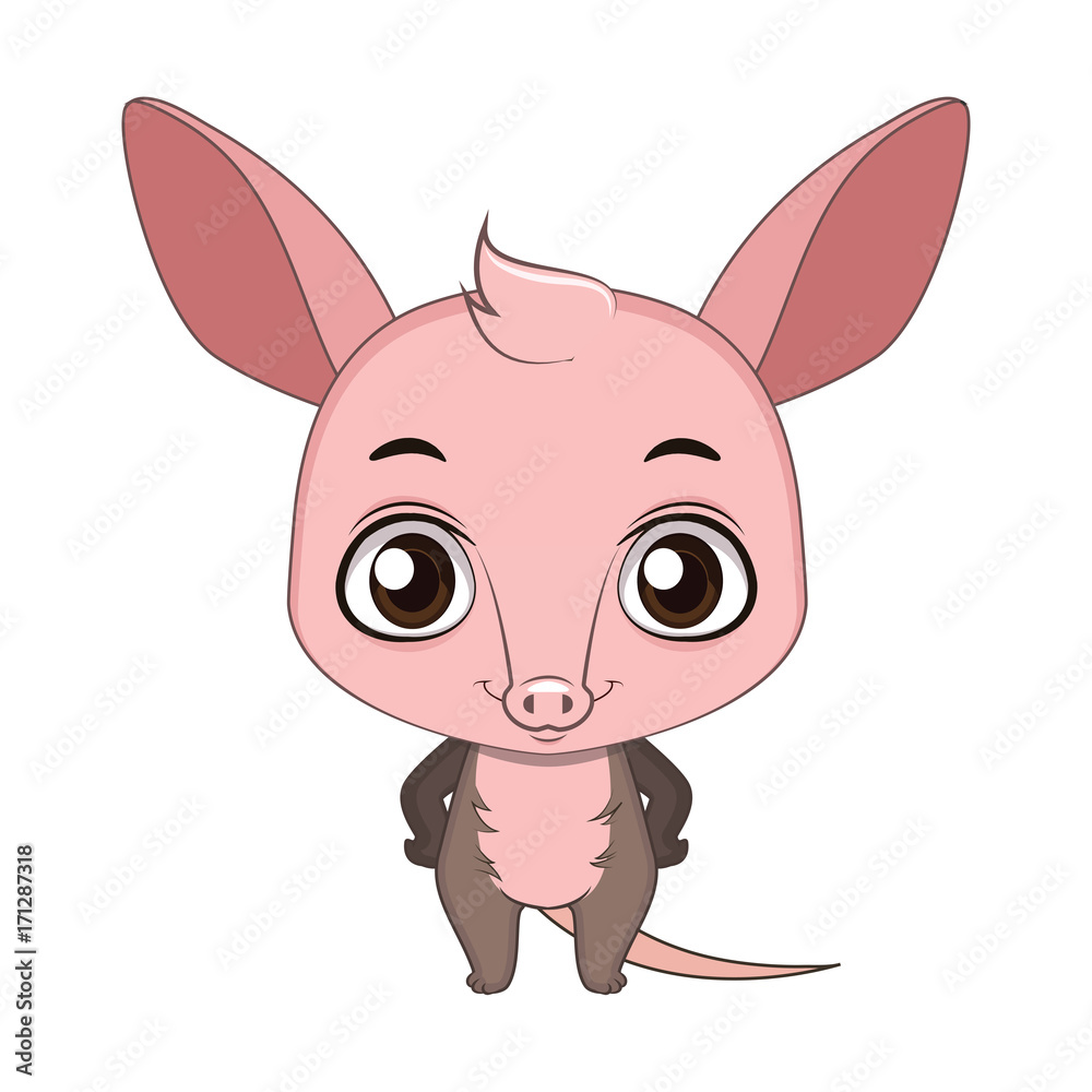 Adorable Cartoon Aardvark Illustration - Free Vector Clipart