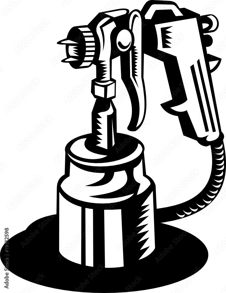 Image Freeuse Spray Gun Silhouette At Getdrawings Com Paint Gun Clip Art Library