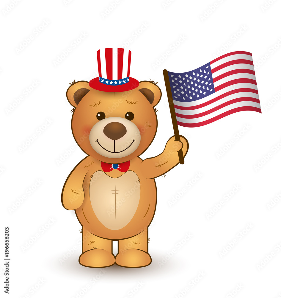 patriotic bears - Clip Art Library