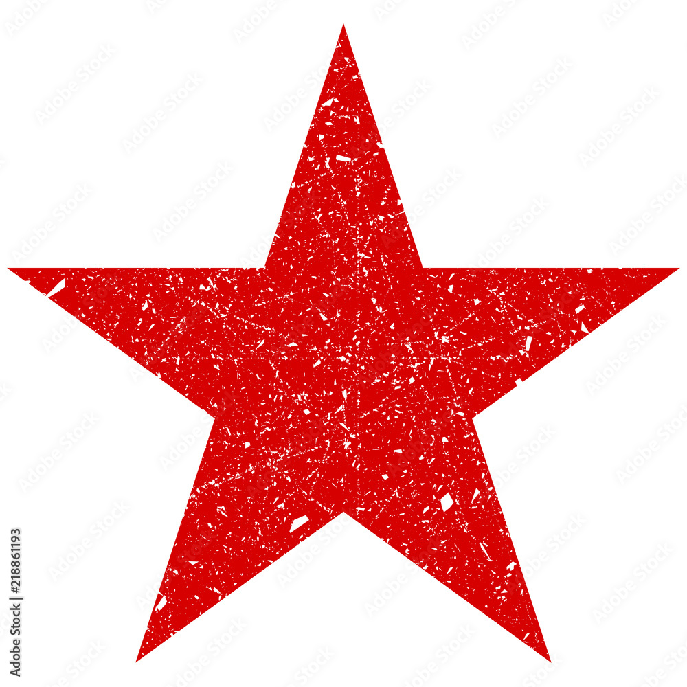 Grunge Red Star Icon - Free Download & Usage Guide