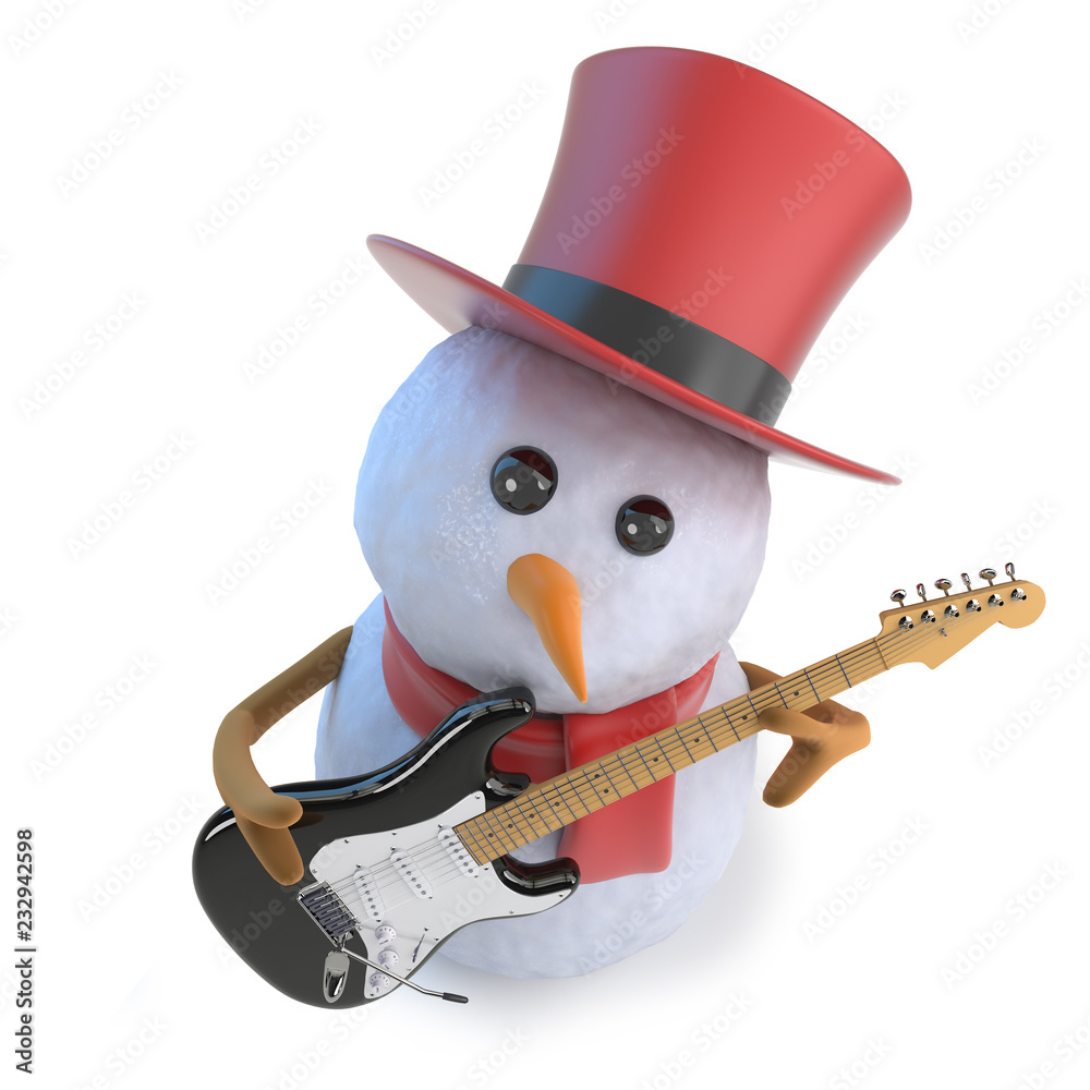 Snowman Guitar Stock Photos - Free & Royalty-Free Stock Photos - Clip ...