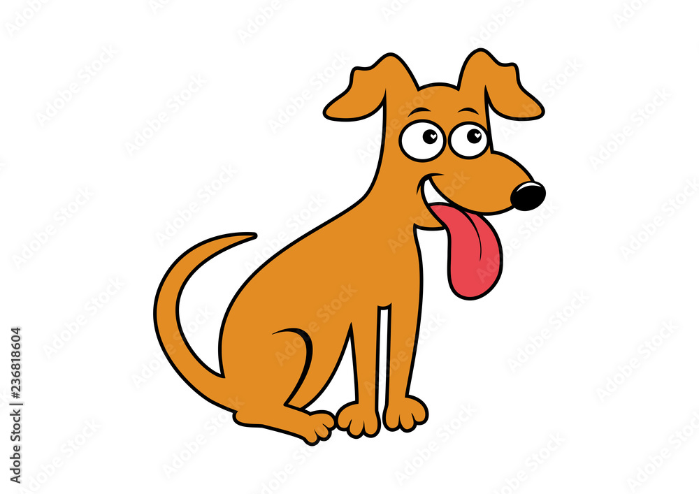 happy dog - Clip Art Library