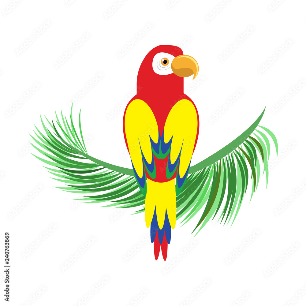 sitting parrots - Clip Art Library