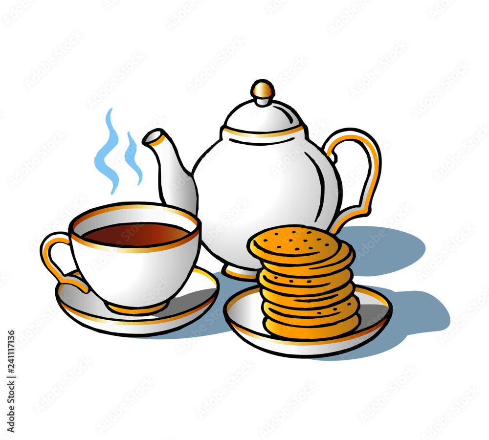 Tea Sets Clip Art Library
