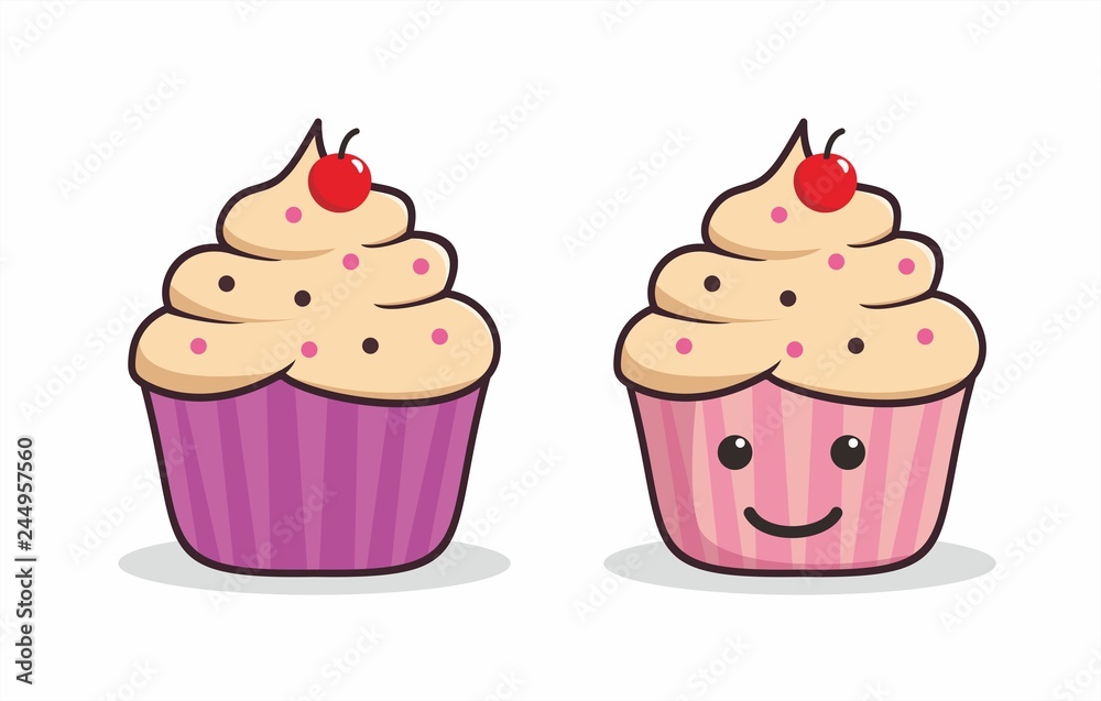 Blue Cupcake PNG Picture, Cartoon Blue Cupcakes, Cartoon Clipart - Clip ...