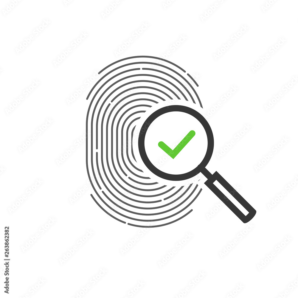 Biometric Authentication Verification Icon | Secure Identity Confirmation