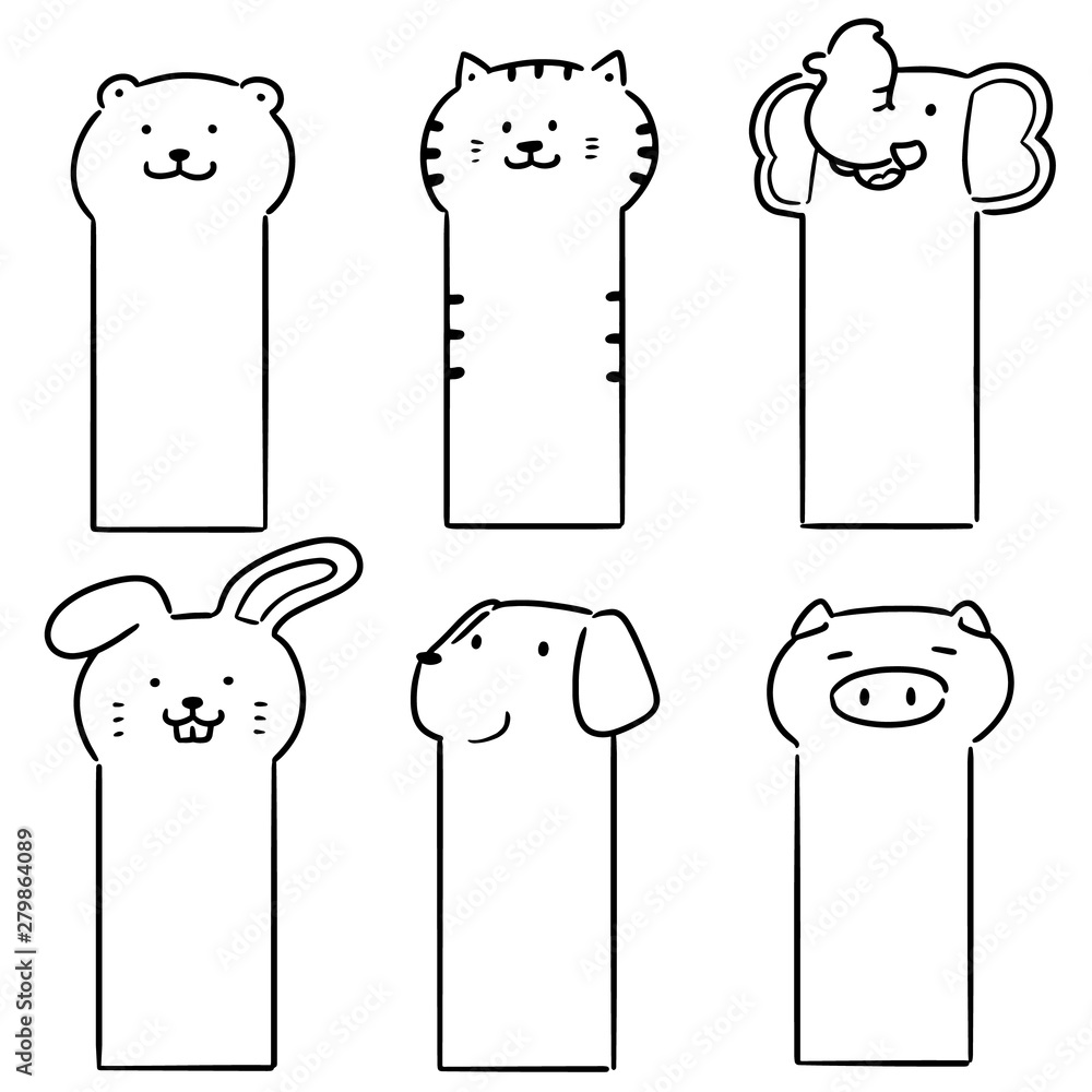 animal bookmarks - Clip Art Library