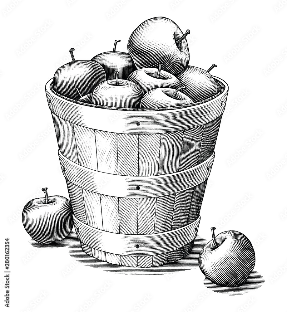apple baskets - Clip Art Library