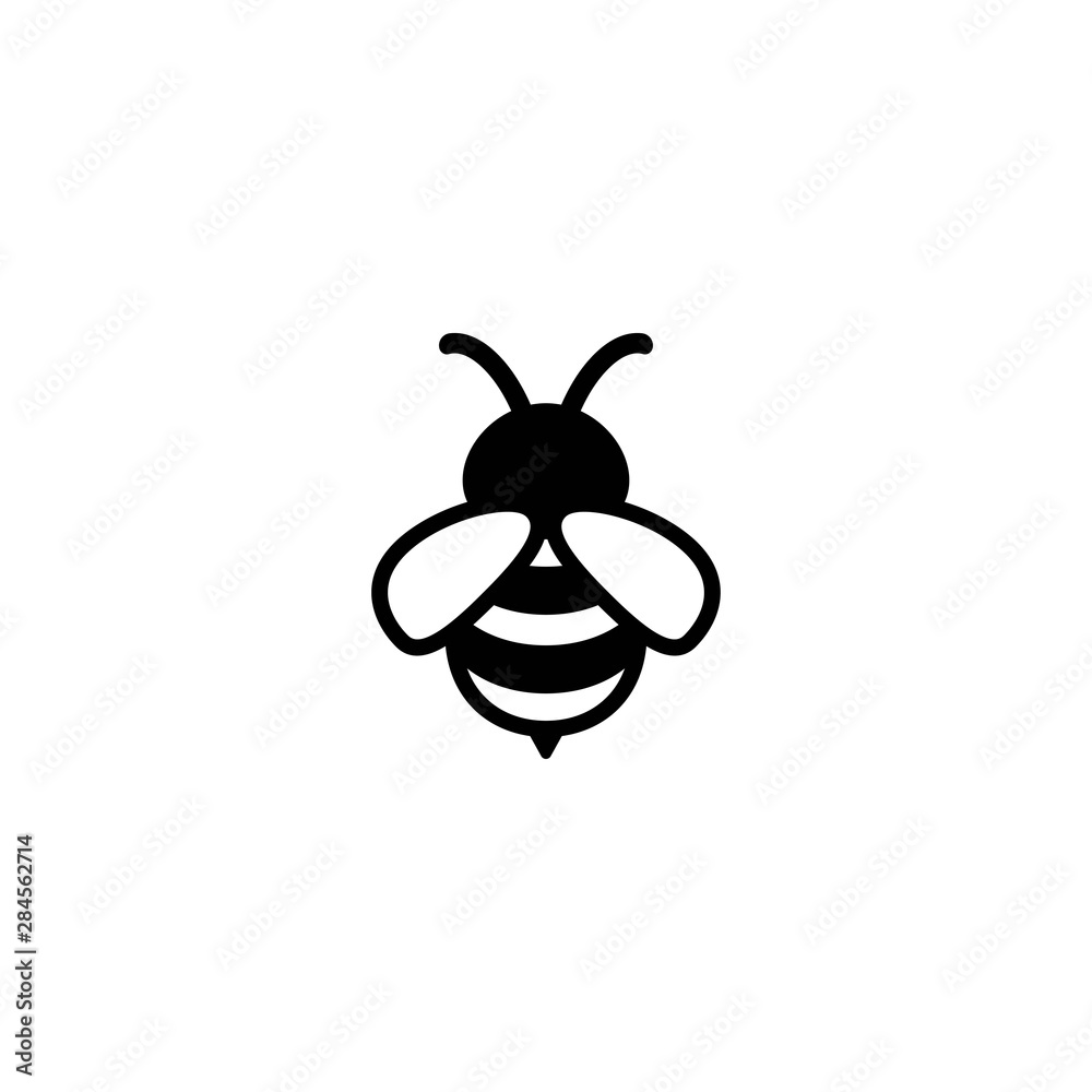 Bee Icon - Simple Vector Illustration for Nature, Eco, or Branding Use