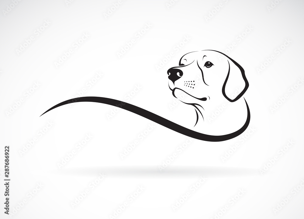 labrador heads - Clip Art Library