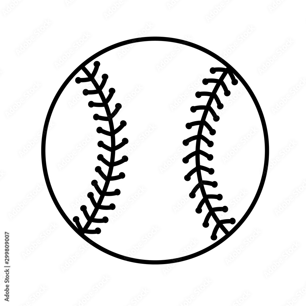 Baseball Outline #5 SVG, Softball SVG, Baseball Clipart, Baseball Files ...