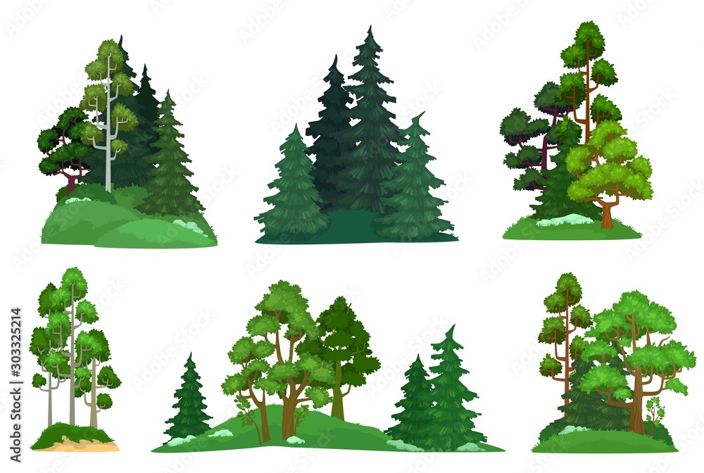 Free green forest trees, Download Free green forest trees png