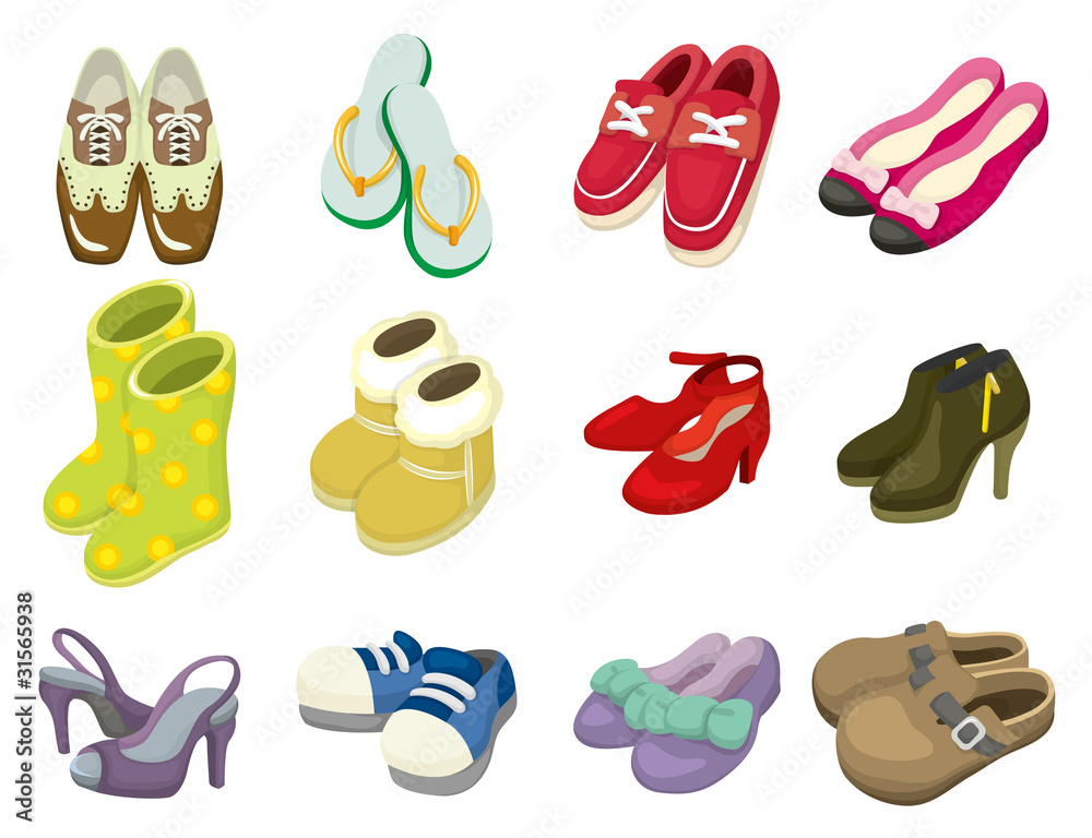 Cartoon Pair Of Shoes Stock Illustration - Download Image Now - Clip ...