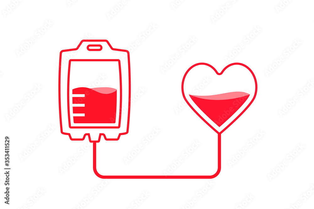 Blood Donation Icon - Symbol of Life-Saving Generosity