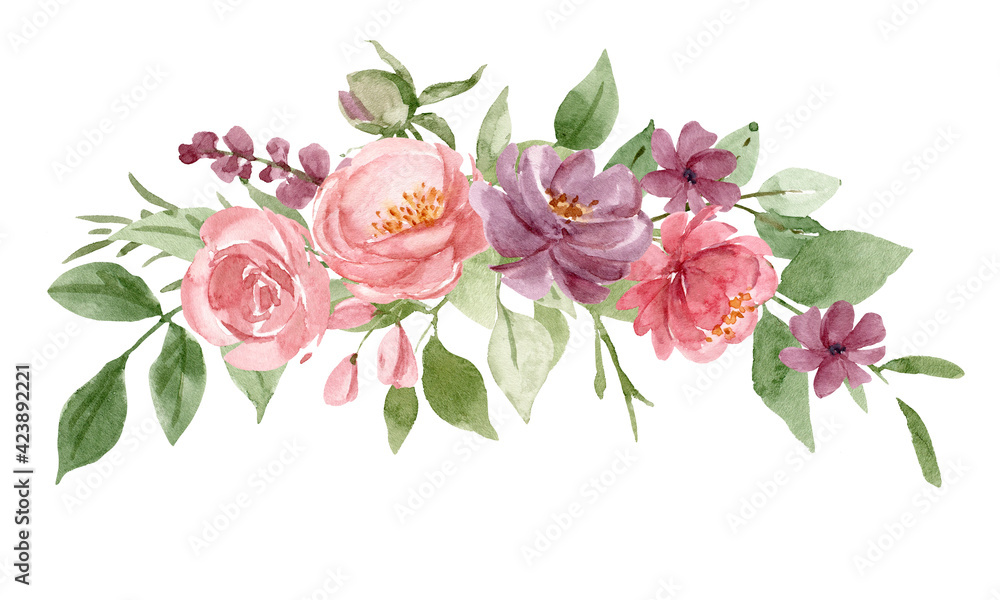 Premium Vector | Cute funny pink flower. tall field plant - Clip Art ...