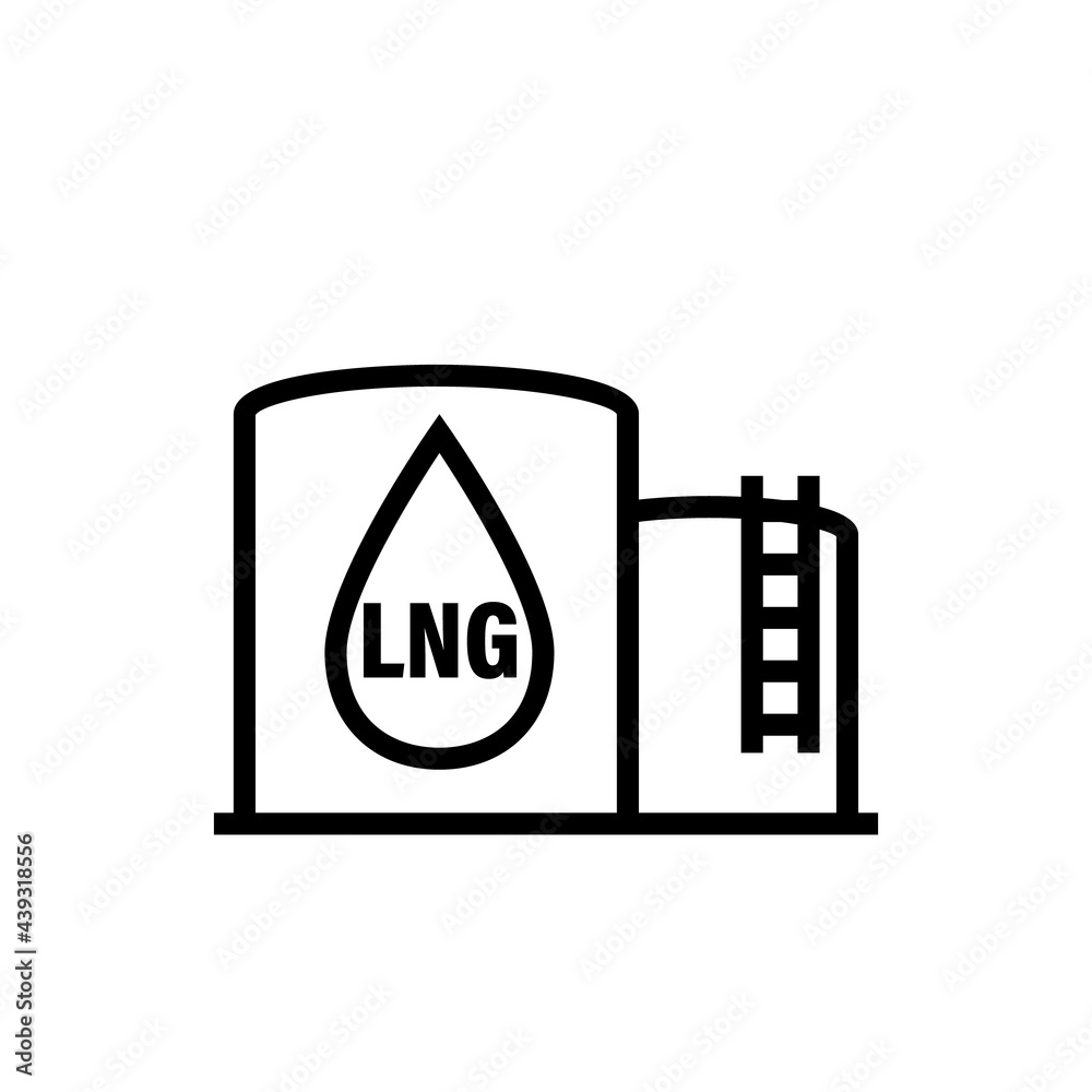 Lng Liquefied Natural Gas Carrier Ship Stock Clipart Royalty Clip 