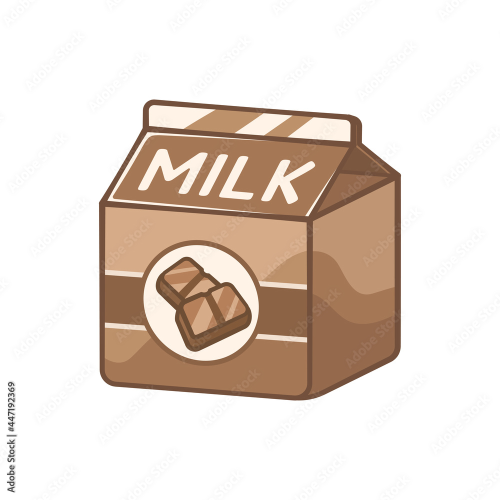 Chocolate Milk Carton Illustration - Free Vector Graphic