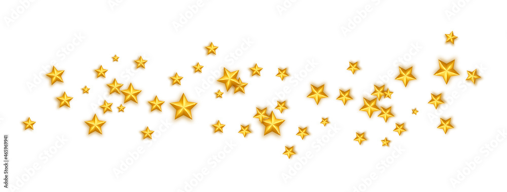 Realistic gold star on white Royalty Free Vector Image