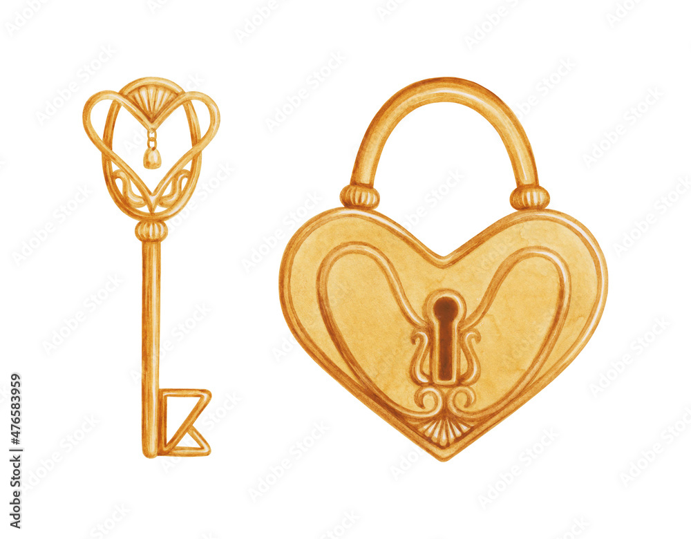 Lock Gold PNG Clip Art - Best WEB Clipart