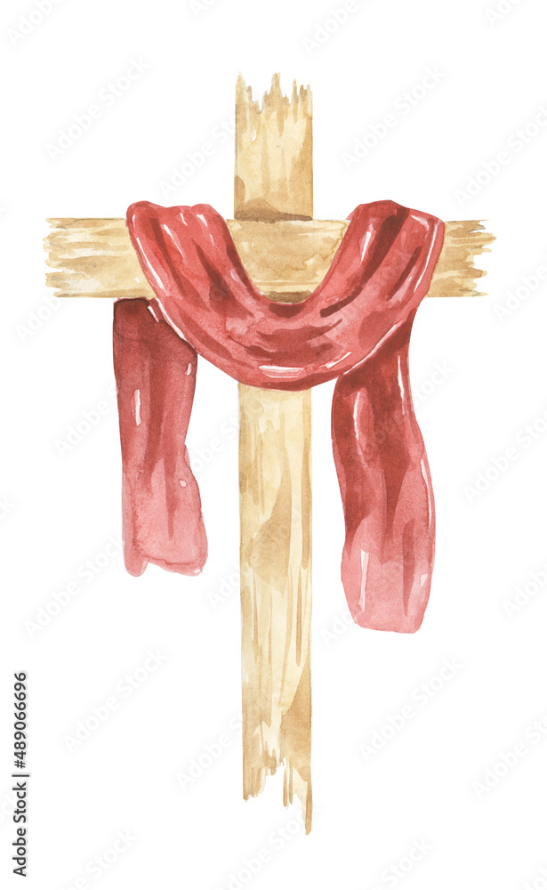 Wooden Christian Cross Religious ClipArt - VectorGenius