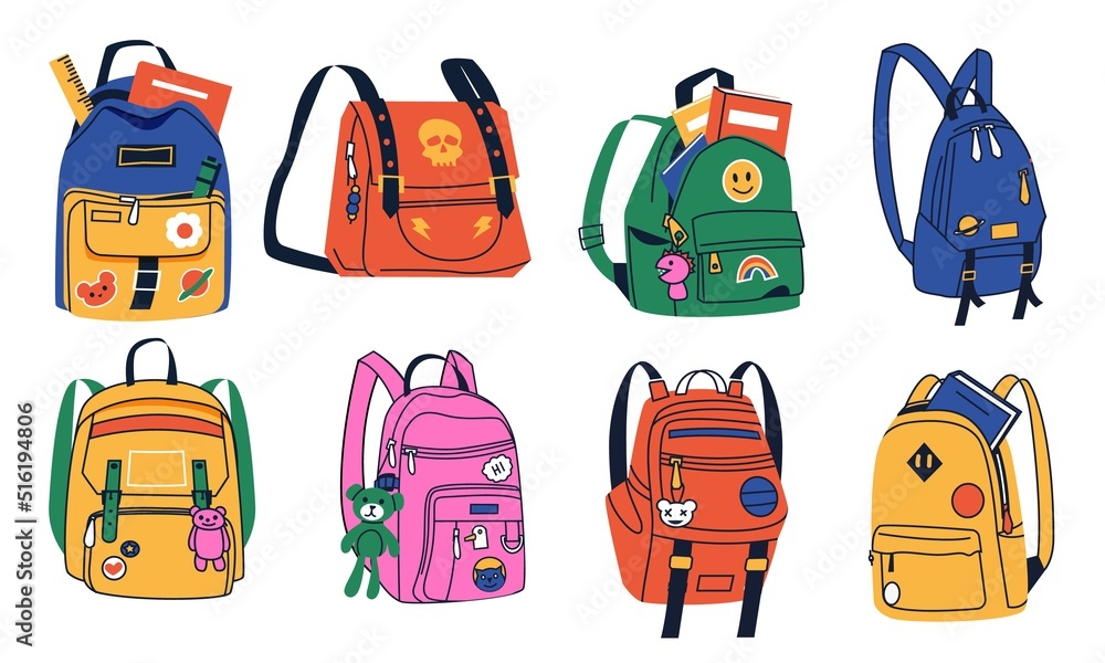 Bag Pack Backpack, School Bag Royalty Free SVG, Cliparts, Vectors
