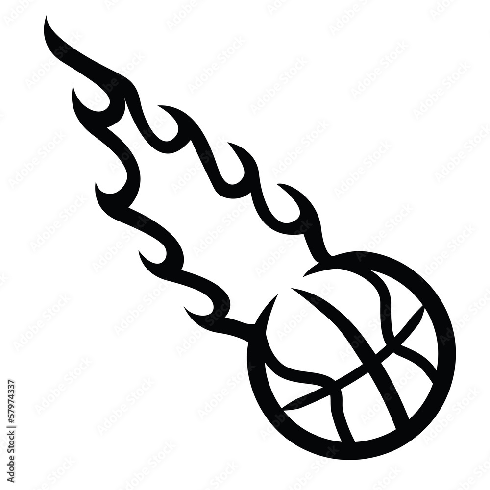 Flaming basketball clipart - Clipart Library - Clip Art Library